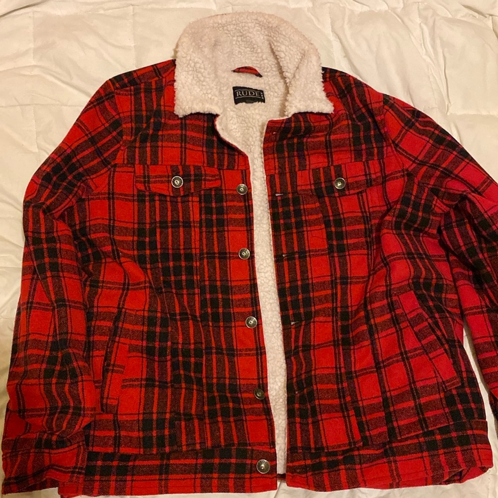 xxx rude plaid coat